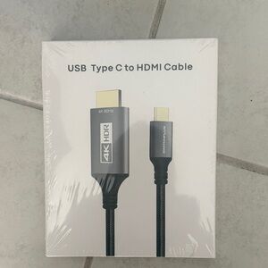 Gray USB Type C to HDMI Cable
